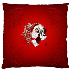 Funny Santa Claus  On Red Background Standard Flano Cushion Case (two Sides) by FantasyWorld7