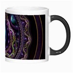 Beautiful Turquoise and Amethyst Fractal Jewelry Morph Mugs Right