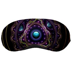 Beautiful Turquoise And Amethyst Fractal Jewelry Sleeping Masks by jayaprime