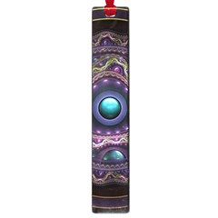 Beautiful Turquoise And Amethyst Fractal Jewelry Large Book Marks