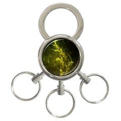 Beautiful Emerald Fairy Ferns In A Fractal Forest 3-ring Key Chains by jayaprime