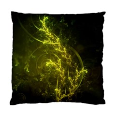 Beautiful Emerald Fairy Ferns In A Fractal Forest Standard Cushion Case (two Sides) by jayaprime