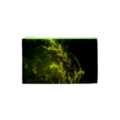 Beautiful Emerald Fairy Ferns In A Fractal Forest Cosmetic Bag (xs) by jayaprime