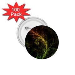 Fractal Hybrid Of Guzmania Tuti Fruitti And Ferns 1 75  Buttons (100 Pack)  by jayaprime