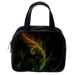 Fractal Hybrid Of Guzmania Tuti Fruitti and Ferns Classic Handbags (One Side) Front