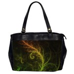 Fractal Hybrid Of Guzmania Tuti Fruitti and Ferns Office Handbags (2 Sides)  Front