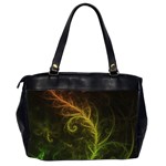 Fractal Hybrid Of Guzmania Tuti Fruitti and Ferns Office Handbags (2 Sides)  Back