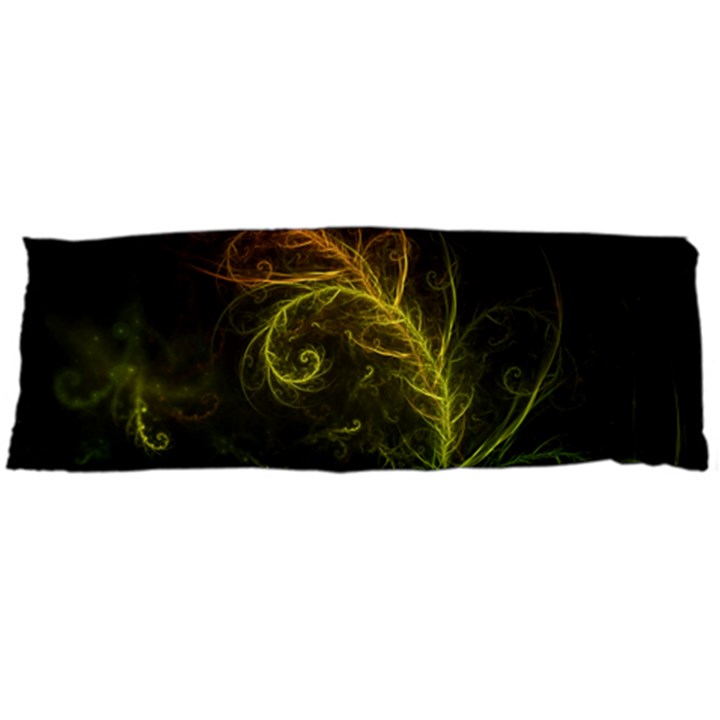 Fractal Hybrid Of Guzmania Tuti Fruitti and Ferns Body Pillow Case (Dakimakura)