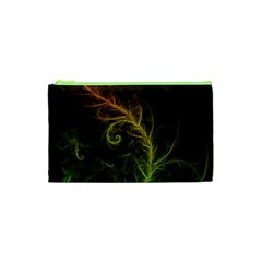 Fractal Hybrid Of Guzmania Tuti Fruitti And Ferns Cosmetic Bag (xs) by jayaprime