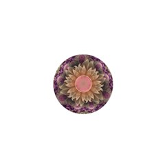 Pastel Pearl Lotus Garden Of Fractal Dahlia Flowers 1  Mini Buttons by jayaprime