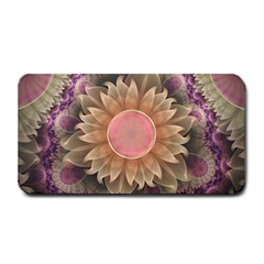 Pastel Pearl Lotus Garden Of Fractal Dahlia Flowers Medium Bar Mats by jayaprime