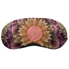 Pastel Pearl Lotus Garden Of Fractal Dahlia Flowers Sleeping Masks by jayaprime