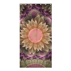 Pastel Pearl Lotus Garden Of Fractal Dahlia Flowers Shower Curtain 36  X 72  (stall)  by jayaprime