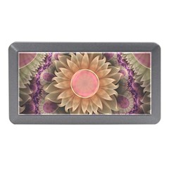 Pastel Pearl Lotus Garden Of Fractal Dahlia Flowers Memory Card Reader (mini) by jayaprime