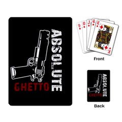 Absolute Ghetto Playing Card by Valentinaart