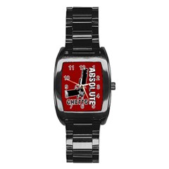 Absolute Ghetto Stainless Steel Barrel Watch by Valentinaart