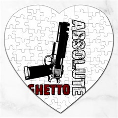 Absolute Ghetto Jigsaw Puzzle (heart) by Valentinaart