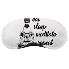 Eat, Sleep, Meditate, Repeat  Sleeping Masks by Valentinaart