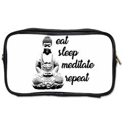 Eat, Sleep, Meditate, Repeat  Toiletries Bags