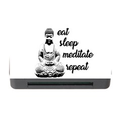 Eat, Sleep, Meditate, Repeat  Memory Card Reader With Cf by Valentinaart