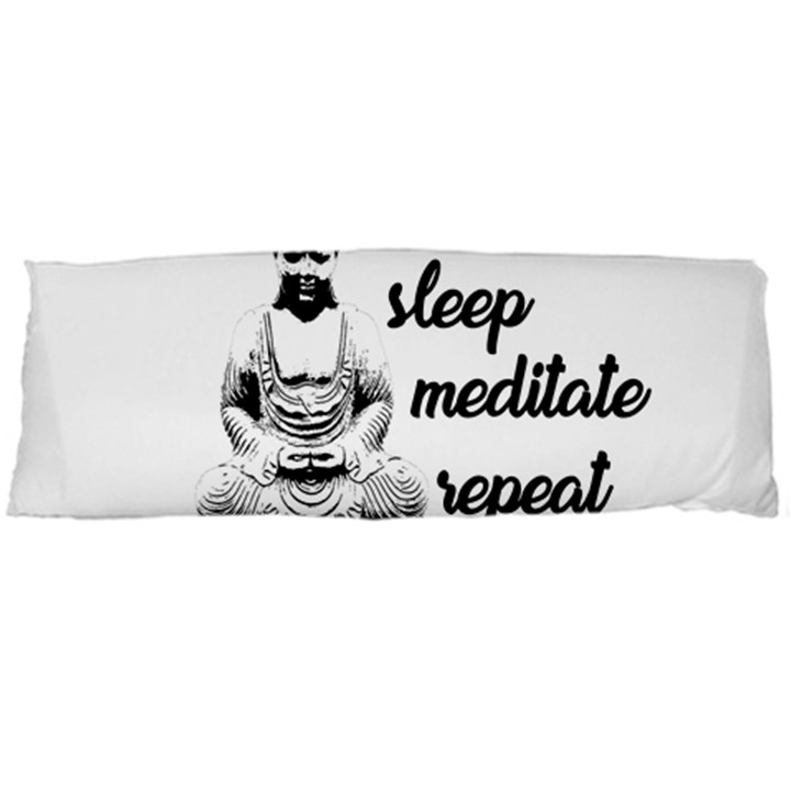 Eat, sleep, meditate, repeat  Body Pillow Case (Dakimakura)