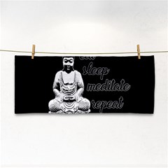 Eat, Sleep, Meditate, Repeat  Cosmetic Storage Cases by Valentinaart