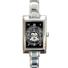 Ornate Buddha Rectangle Italian Charm Watch by Valentinaart