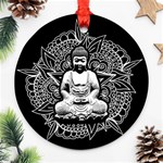 Ornate Buddha Ornament (Round) Front