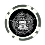 Ornate Buddha Poker Chip Card Guard Front