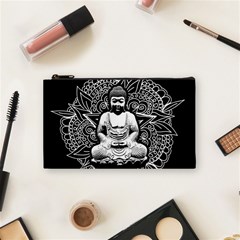 Ornate Buddha Cosmetic Bag (small)  by Valentinaart