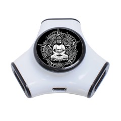 Ornate Buddha 3-port Usb Hub by Valentinaart