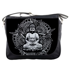 Ornate Buddha Messenger Bags by Valentinaart