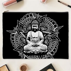 Ornate Buddha Cosmetic Bag (xxxl)  by Valentinaart