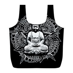 Ornate Buddha Full Print Recycle Bags (l)  by Valentinaart