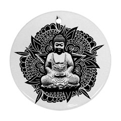 Ornate Buddha Ornament (round)