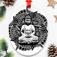 Ornate Buddha Ornament (oval) by Valentinaart