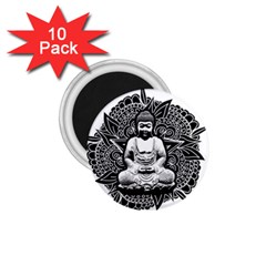 Ornate Buddha 1 75  Magnets (10 Pack)  by Valentinaart