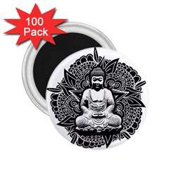 Ornate Buddha 2 25  Magnets (100 Pack)  by Valentinaart