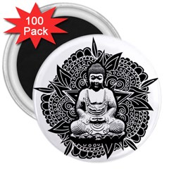 Ornate Buddha 3  Magnets (100 Pack) by Valentinaart