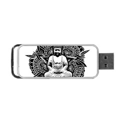 Ornate Buddha Portable Usb Flash (two Sides) by Valentinaart