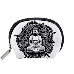 Ornate Buddha Accessory Pouches (small)  by Valentinaart