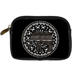 Ornate Mandala Elephant  Digital Camera Cases by Valentinaart