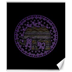 Ornate Mandala Elephant  Canvas 8  X 10  by Valentinaart