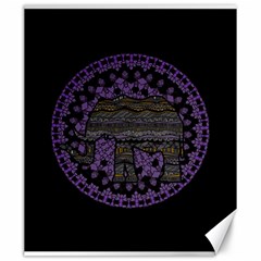 Ornate Mandala Elephant  Canvas 20  X 24   by Valentinaart