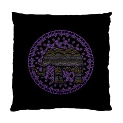 Ornate Mandala Elephant  Standard Cushion Case (one Side) by Valentinaart