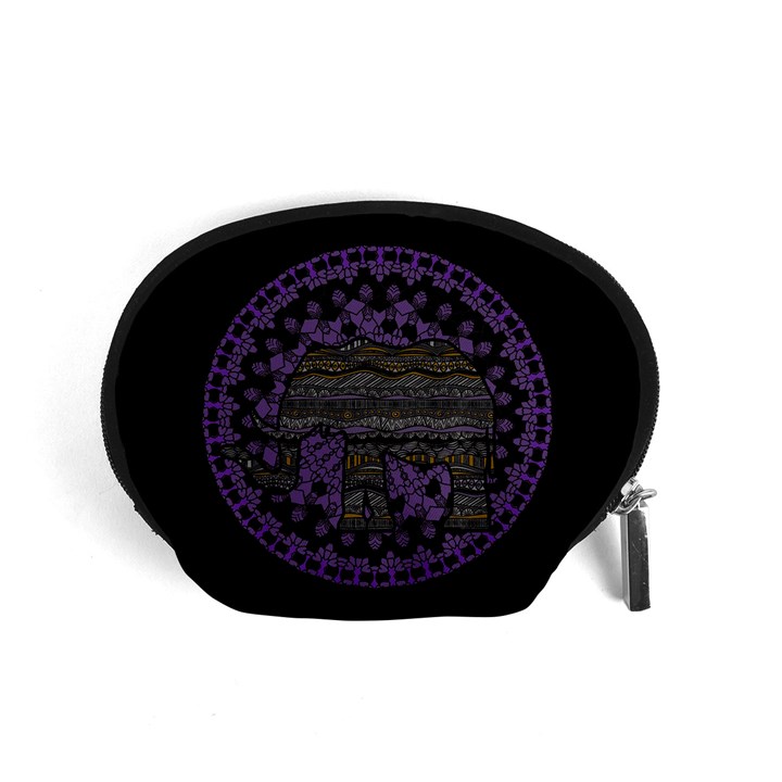 Ornate mandala elephant  Accessory Pouches (Small) 