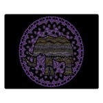 Ornate mandala elephant  Double Sided Flano Blanket (Large)  80 x60  Blanket Front