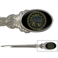 Ornate Mandala Elephant  Letter Openers by Valentinaart