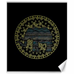 Ornate Mandala Elephant  Canvas 8  X 10  by Valentinaart