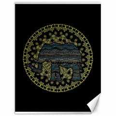 Ornate mandala elephant  Canvas 12  x 16  